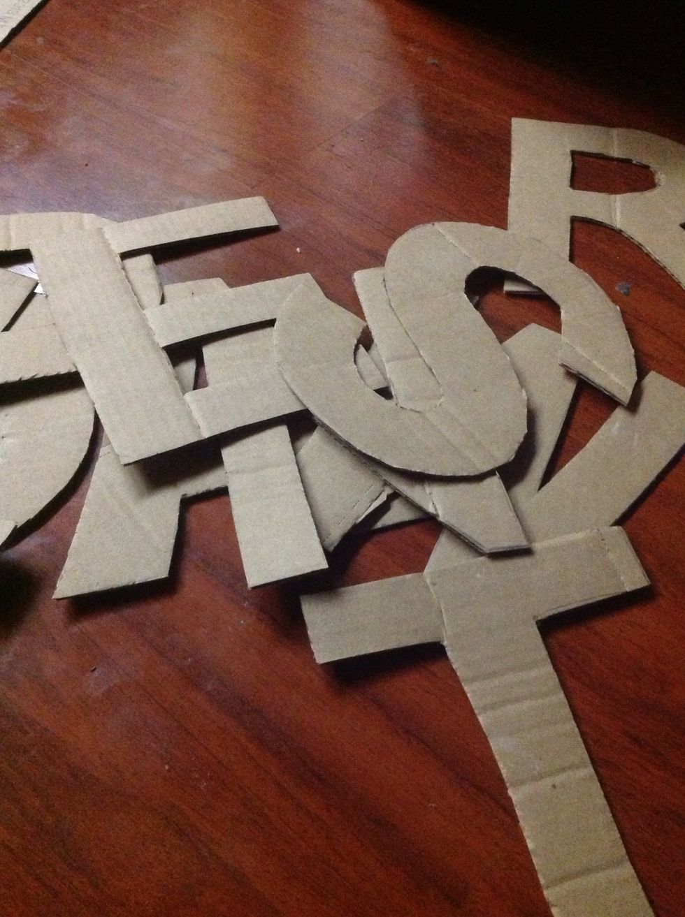 Cut them out & glue the paper to the cardboard