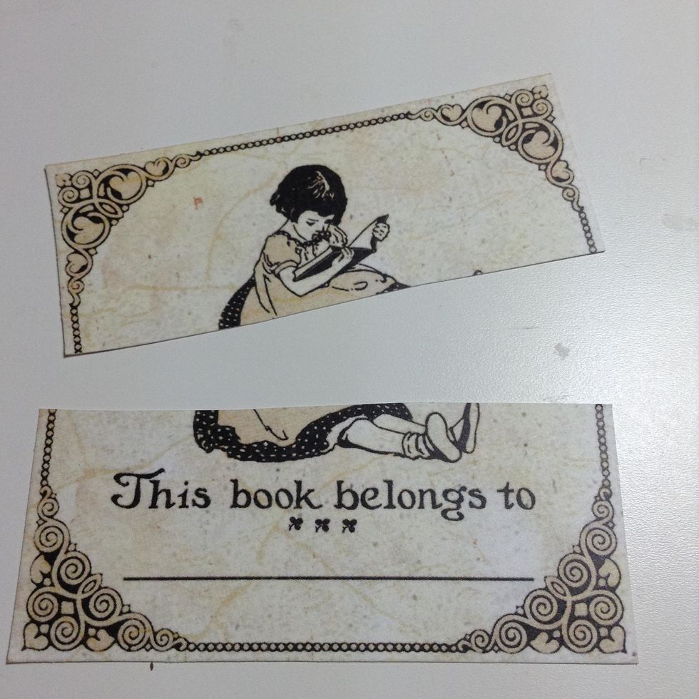Cut this piece of paper and glue it....