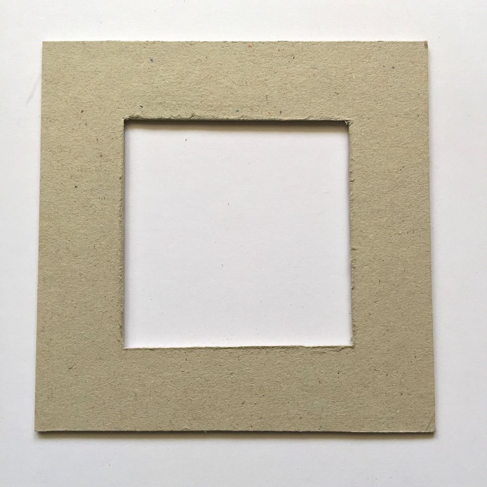 Cut this piece to make  the window.