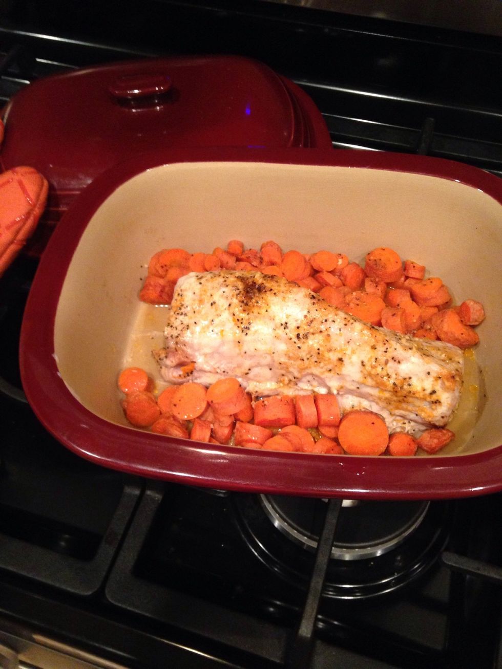 Cut through center to make sure it's cooked thoroughly with no pink left