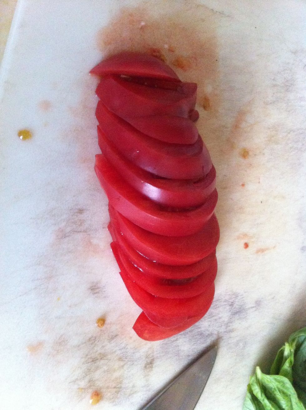 Cut tomatoes. (Come on, you can figure it out.)