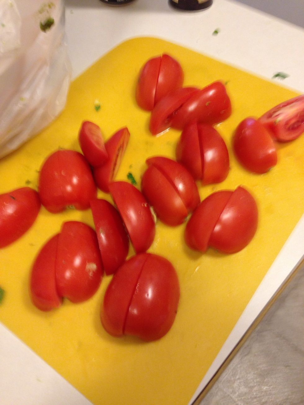 Cut tomatoes