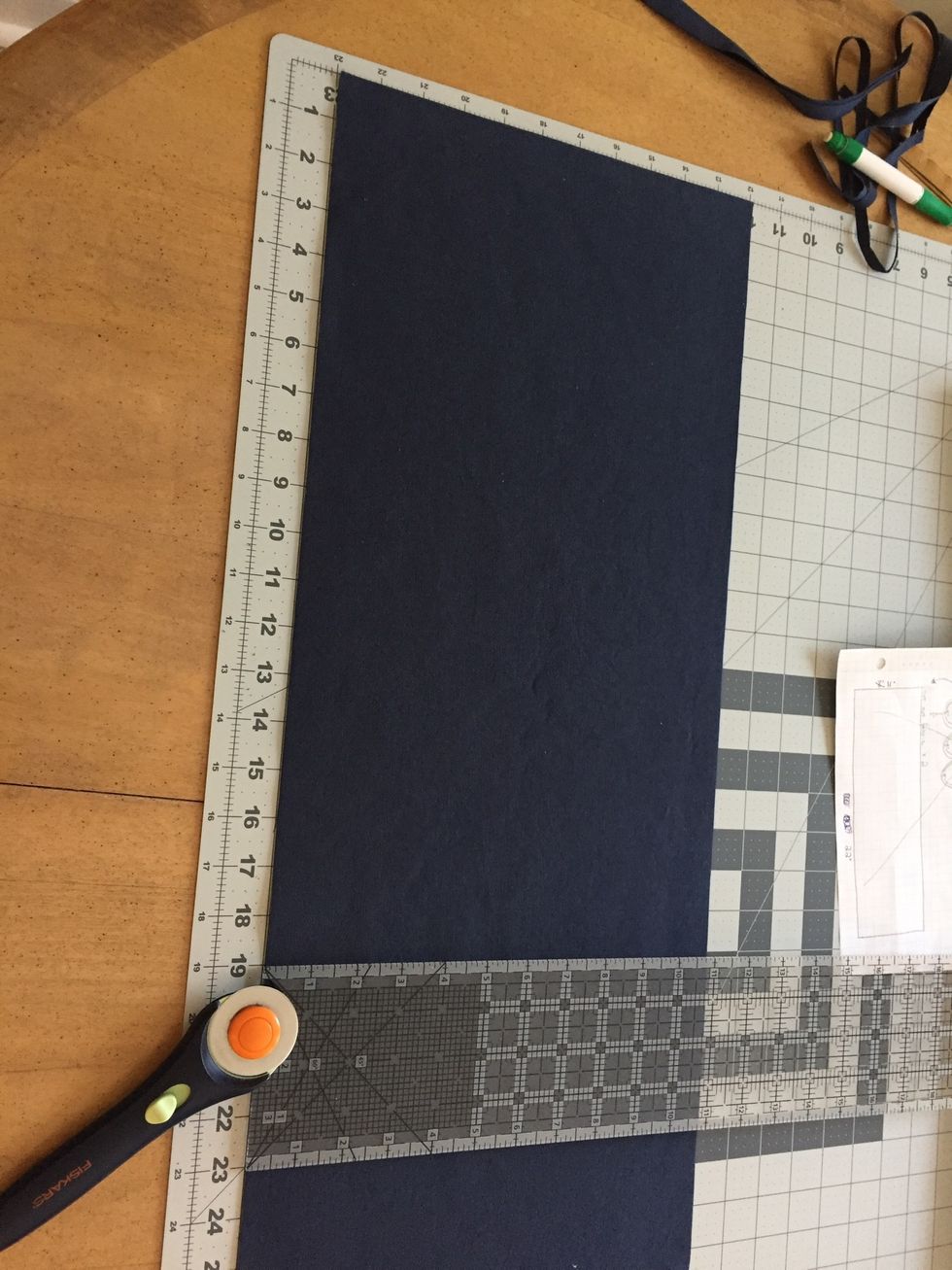 Cut two 11x19" rectangles for the body of the beer holder.