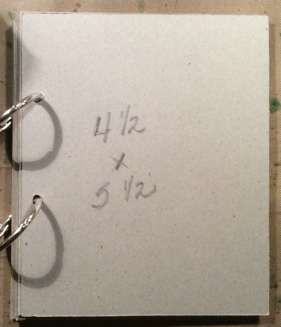 Cut two chipboard pieces for your front and back covers.