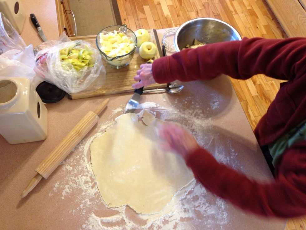 Cut under with spatula to make sure it's not sticking.