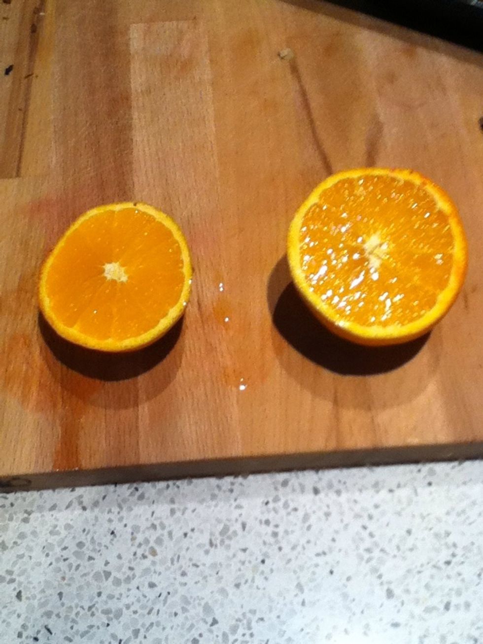 Cut up an orange...