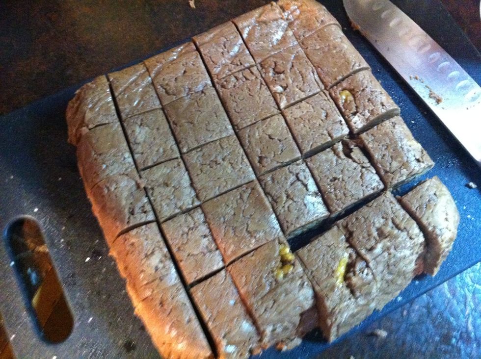 Cut up into desired sizes.