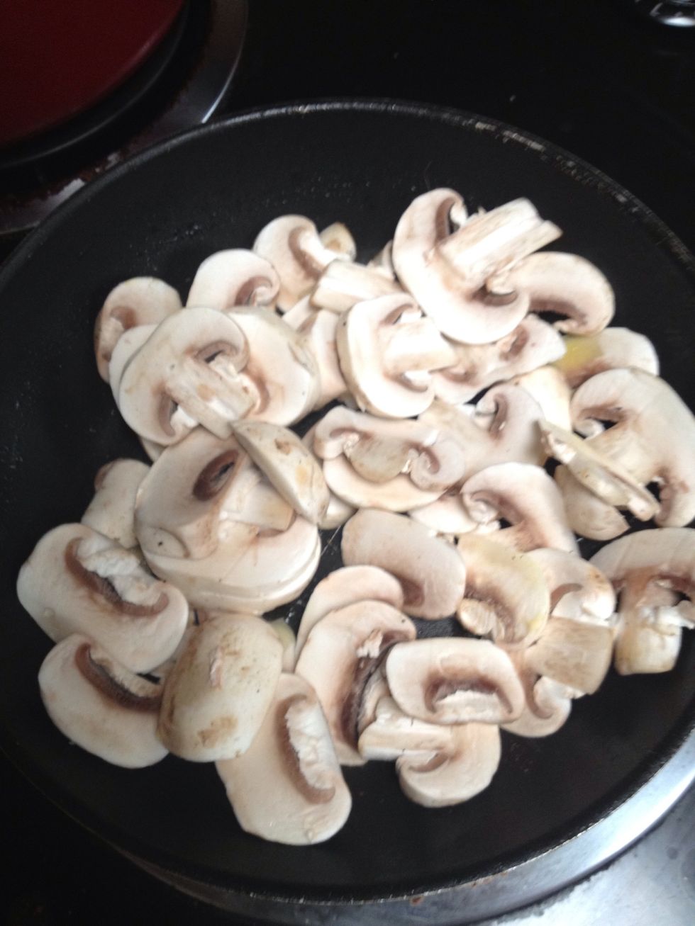 Cut up mushrooms and grill with olive oil and garlic (pre-chopped).