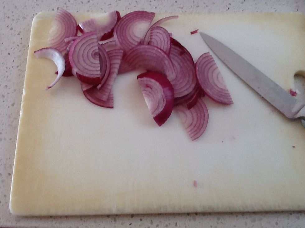 Cut up onion