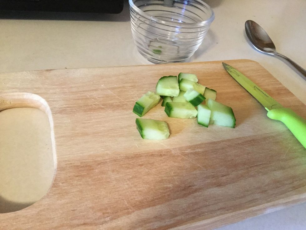 Cut up some cucumbers \ud83c\udf74