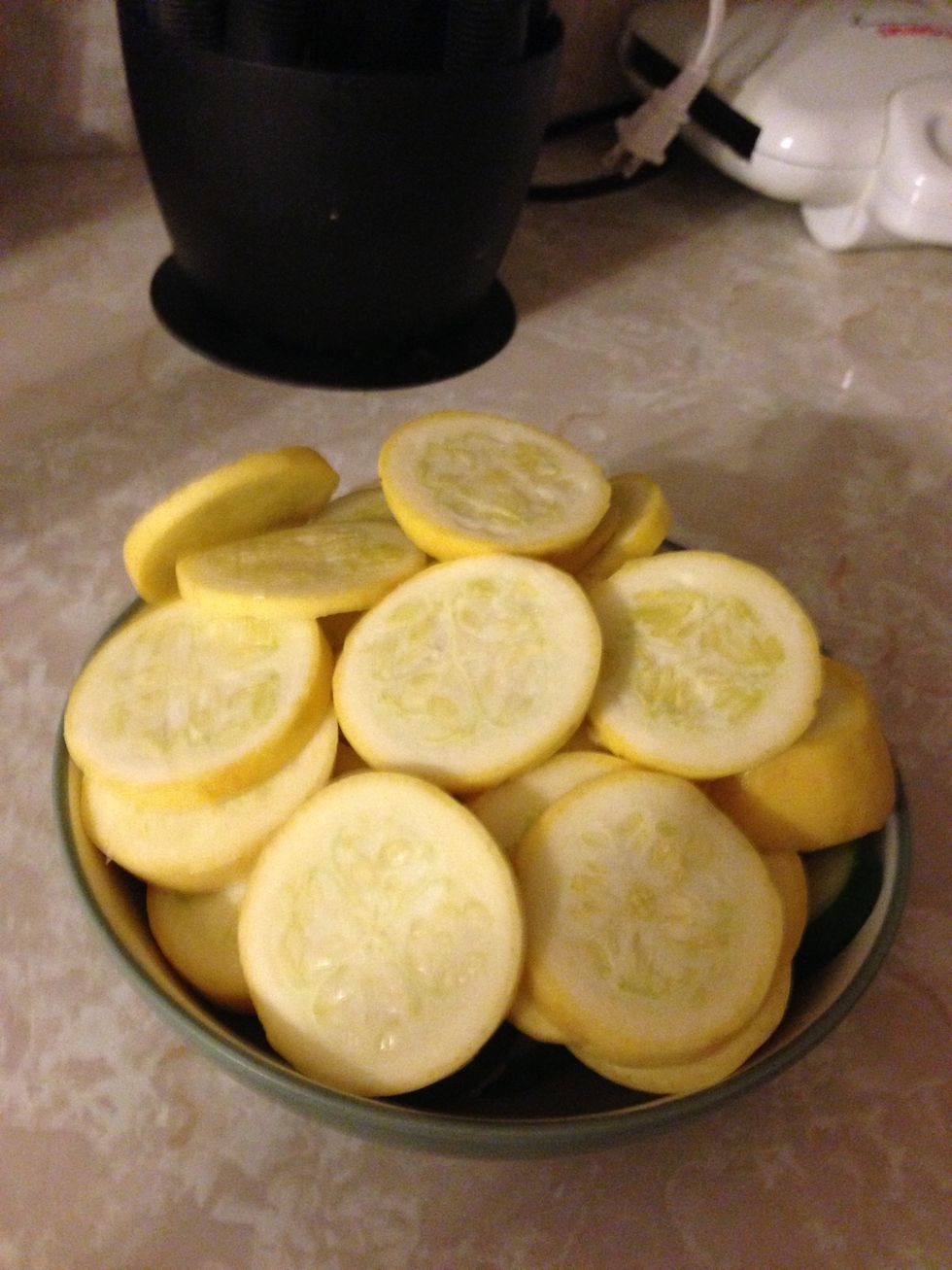 Cut up squash