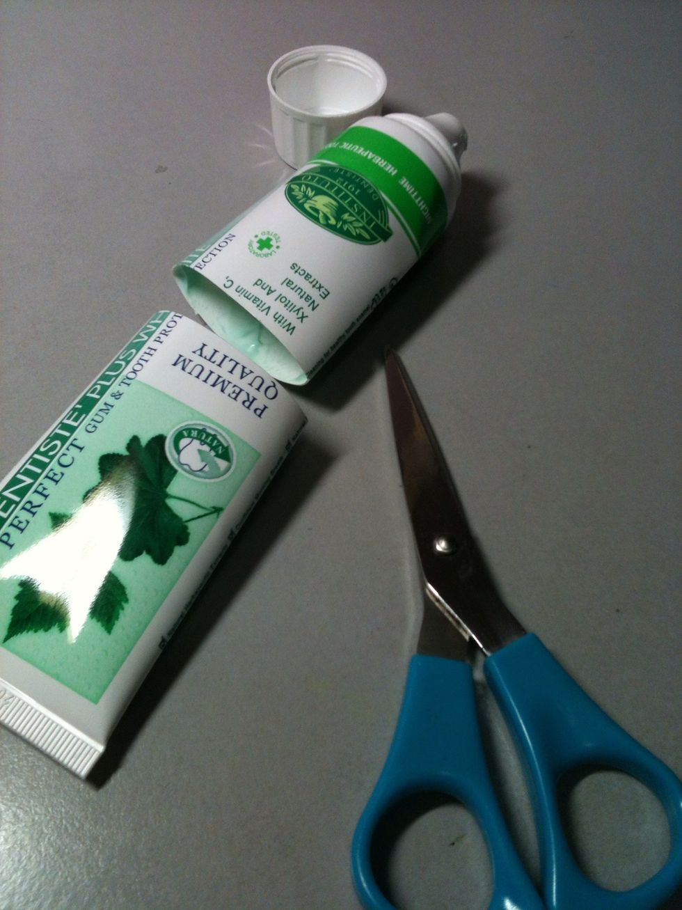 ...cut up the tube, and use up the remaining toothpaste!
