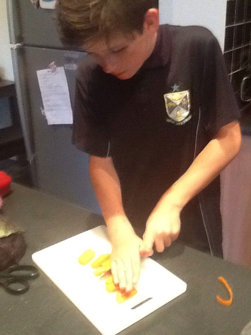 Cut up your vegetables