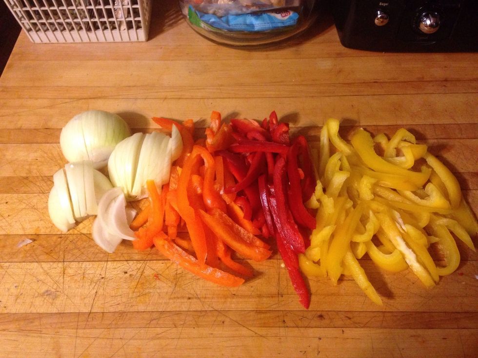 Cut vegetables evenly so they will cook properly.