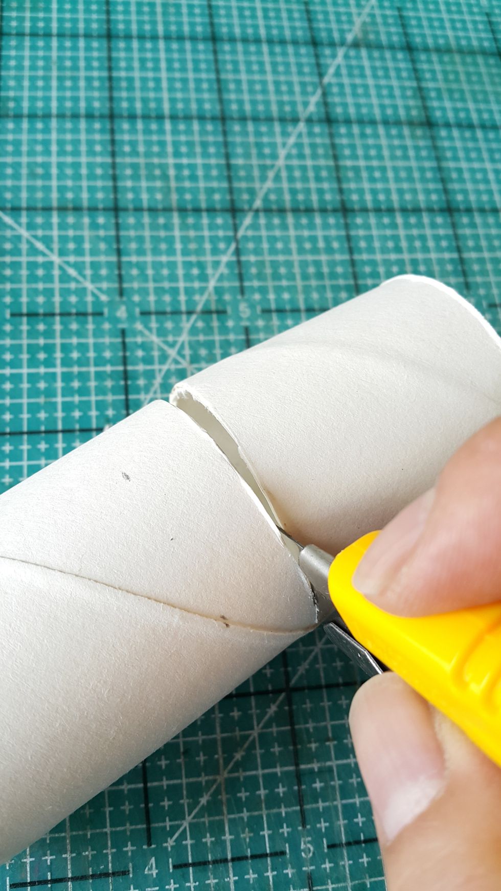 Cut with cutter, you don't need to make it perfect