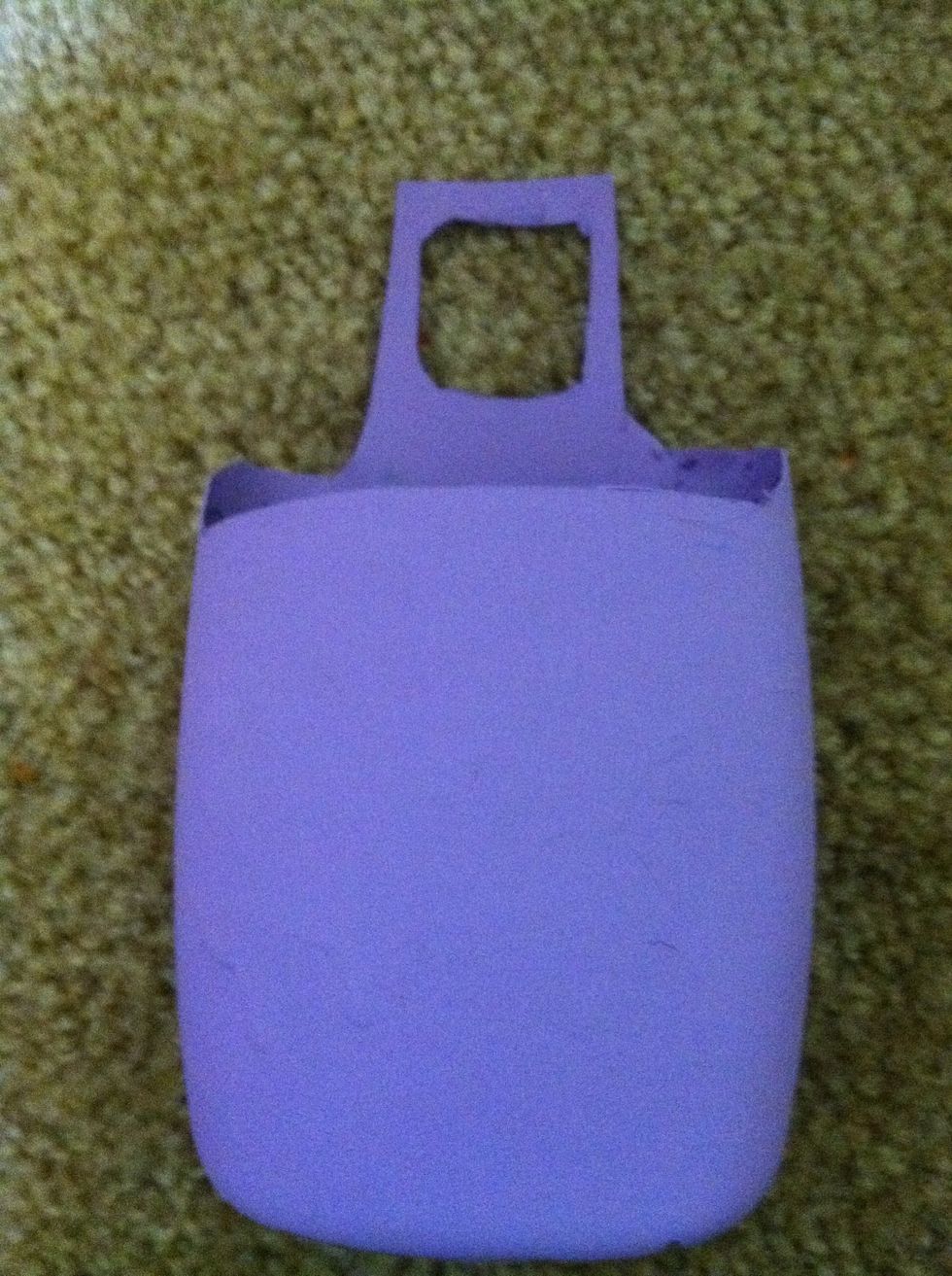Cut your bottle into this shape with special heavy duty scissors. Make sure to wear safety glasses, because you do not want plastic in your eyes.