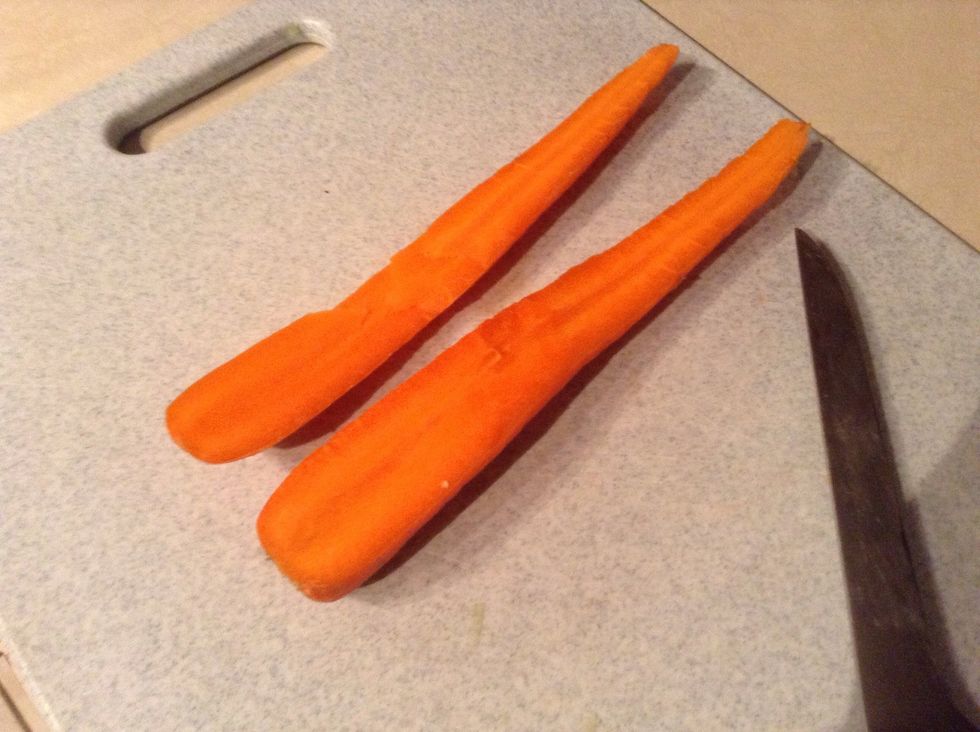 Cut your carrot down the long way