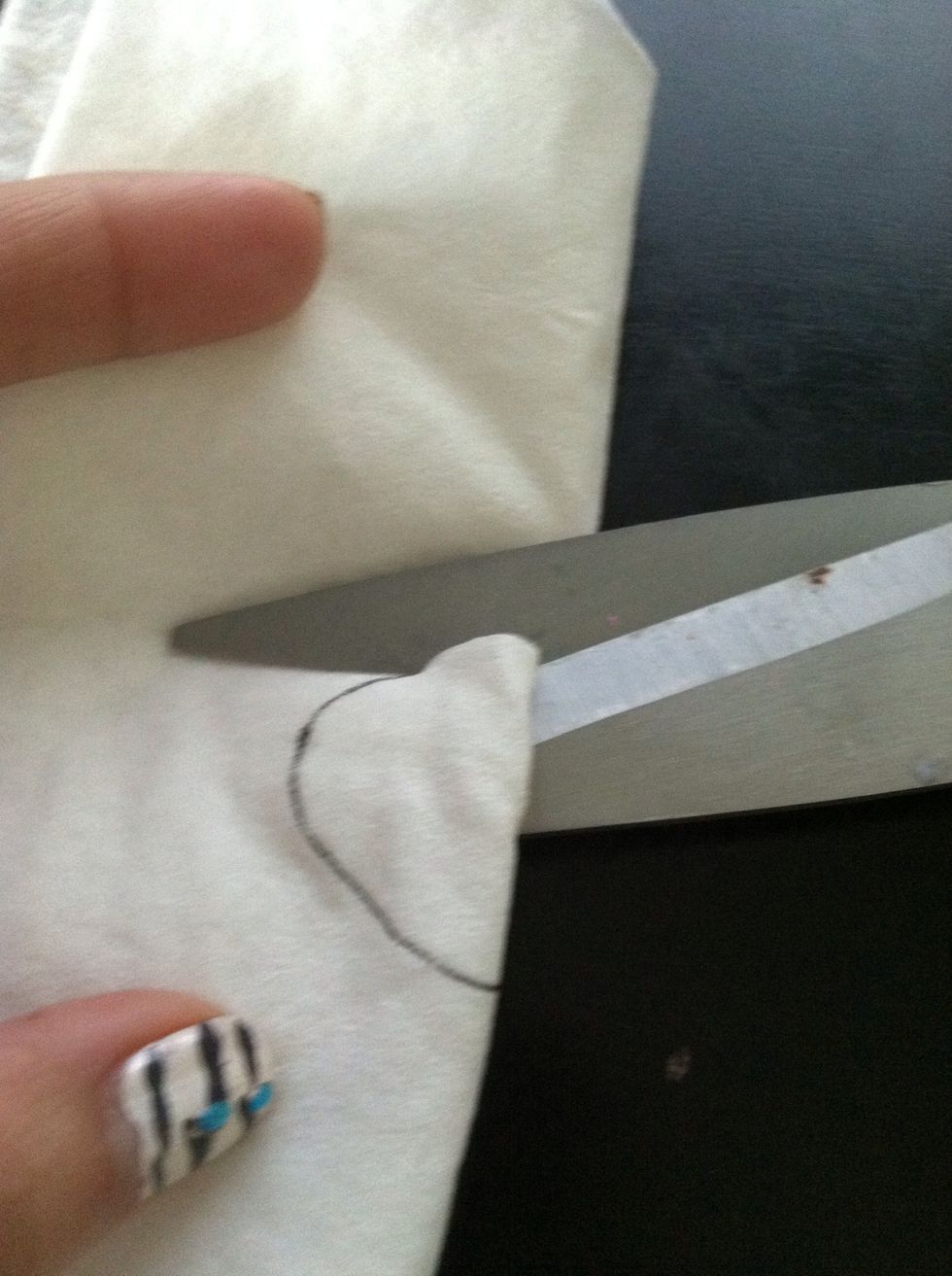 Cut your diagram. Fold it so its easier to cut around.