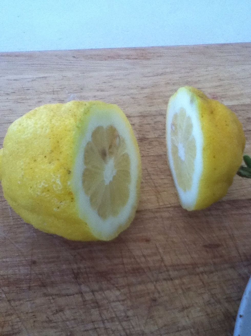 Cut your lemon in half mine wasn't really half \ud83d\ude02\ud83d\ude02