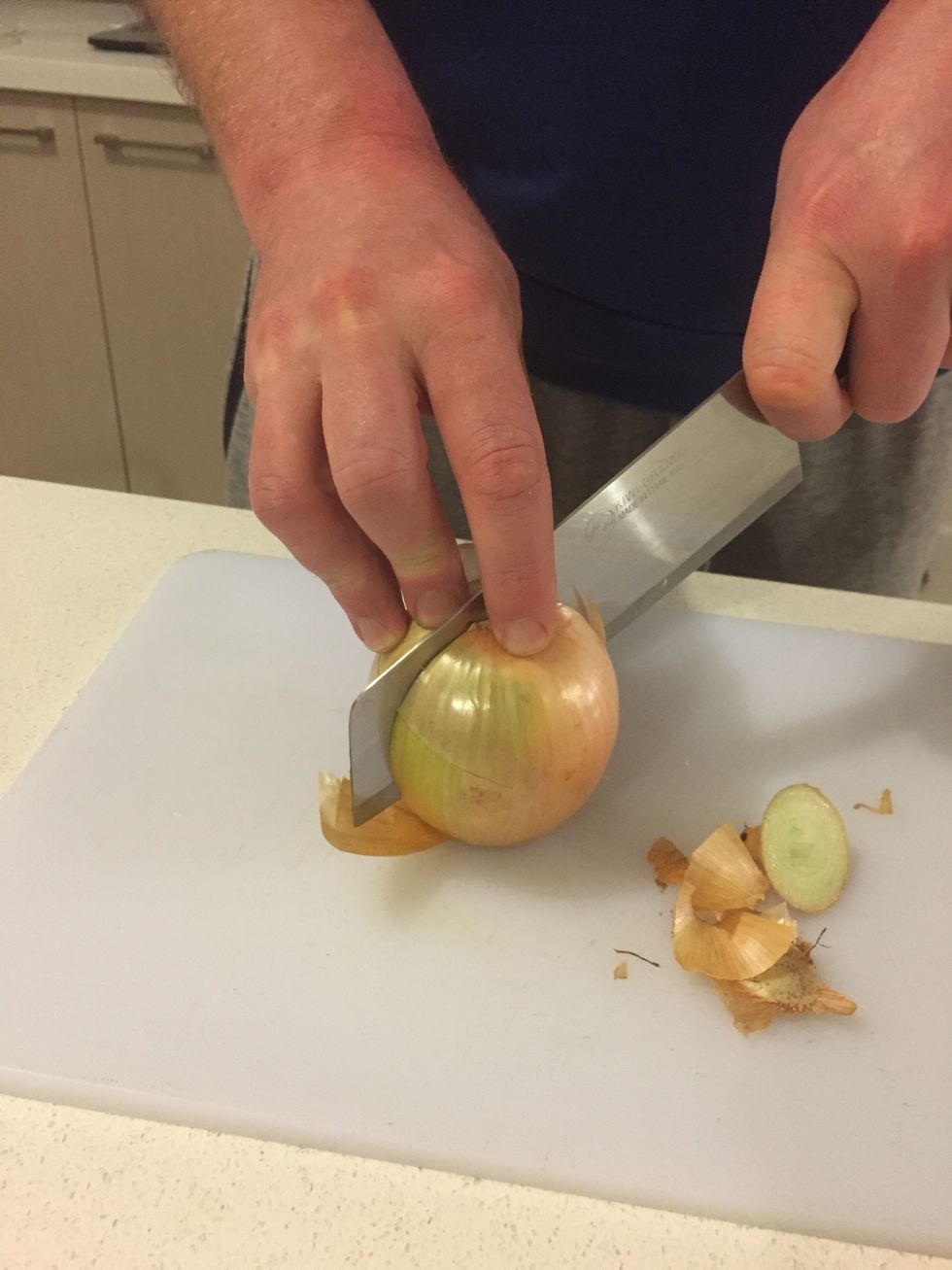 Cut your onion in half