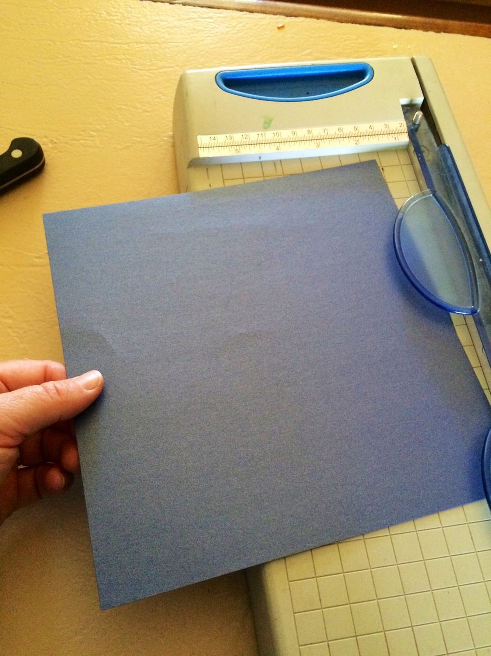 Cut your paper into a square.