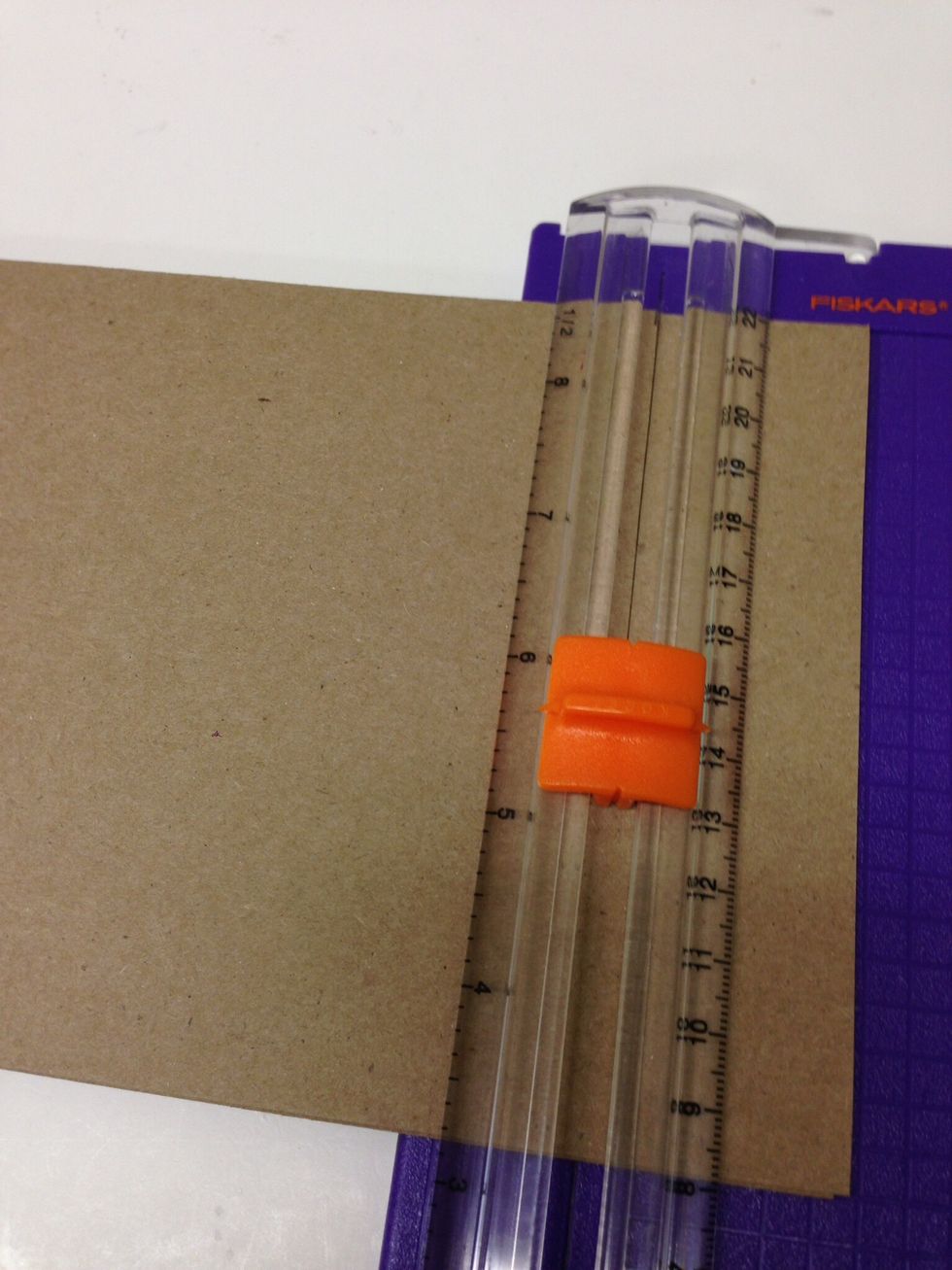 Cut your paper so it measures 10" x 7". Fold it in half to create a 5" x 7" card.