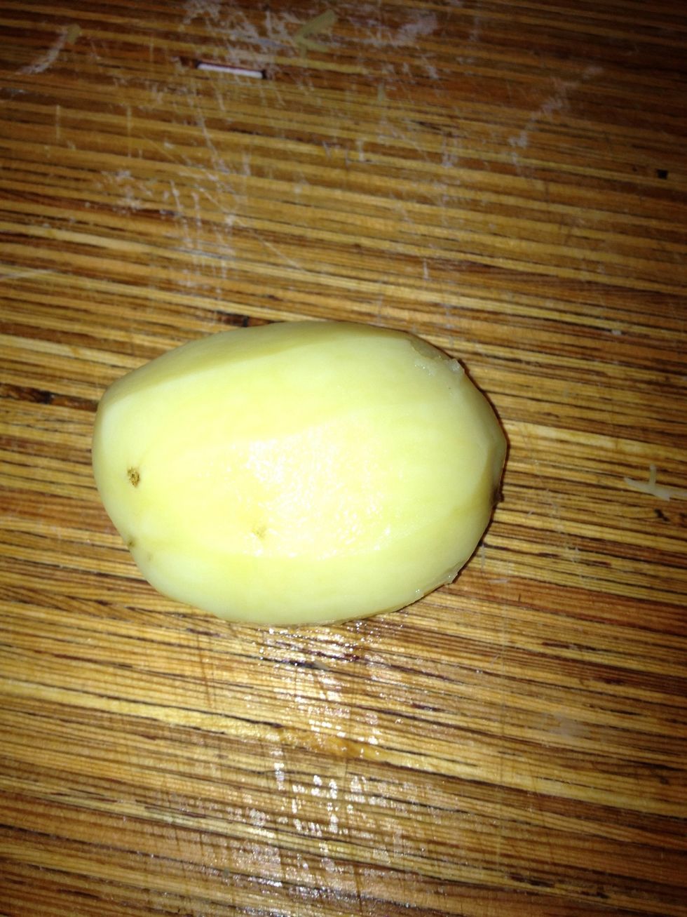 Cut your potatoes in to slices