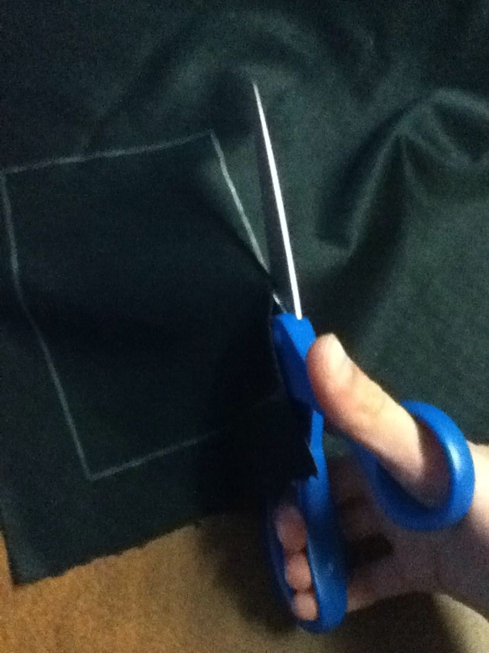 Cut your rectangle out.