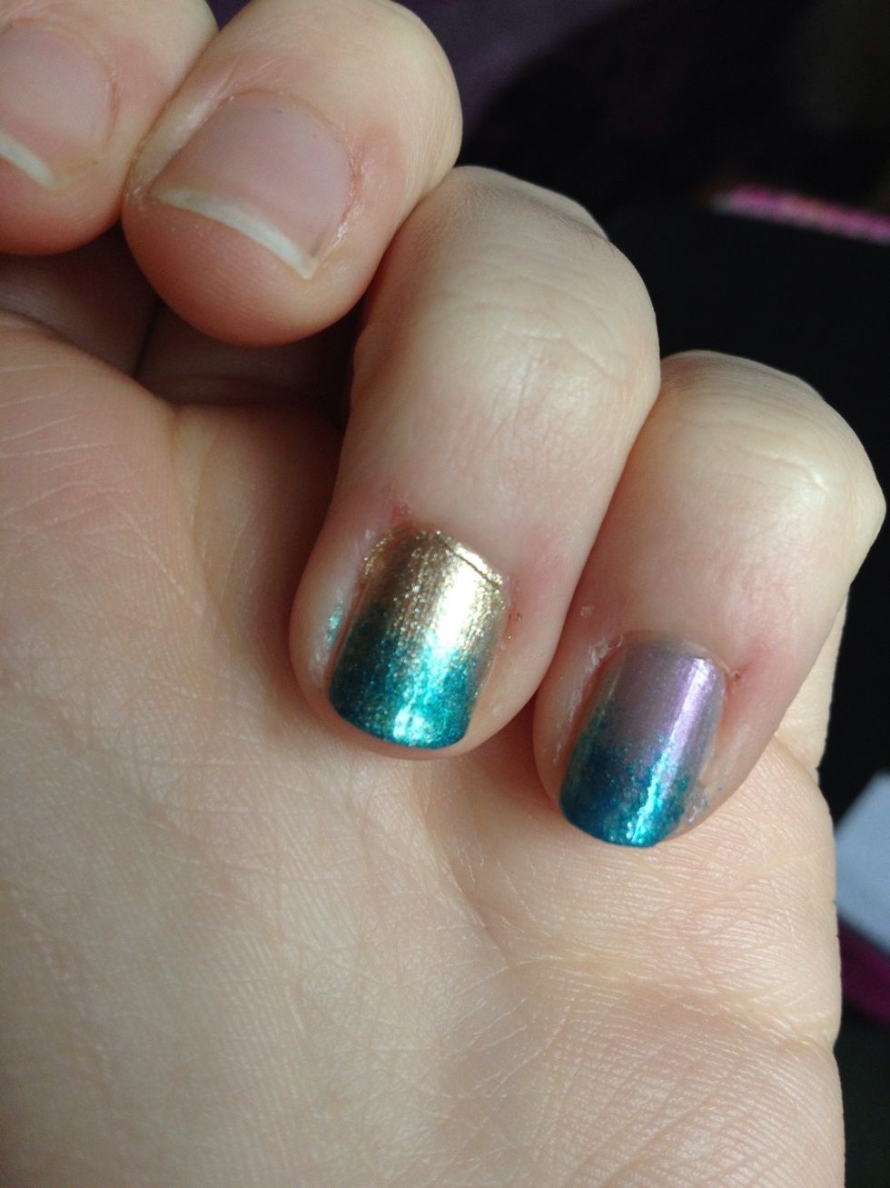 Dab on starting at the end with the most product and working down . Repeat until the desired colour is reached...