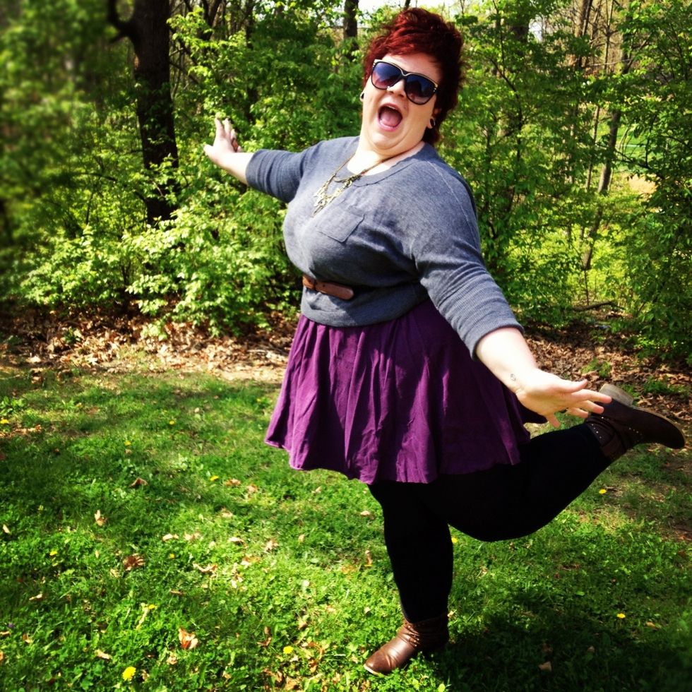 Dance. Make fat faces. Be silly.