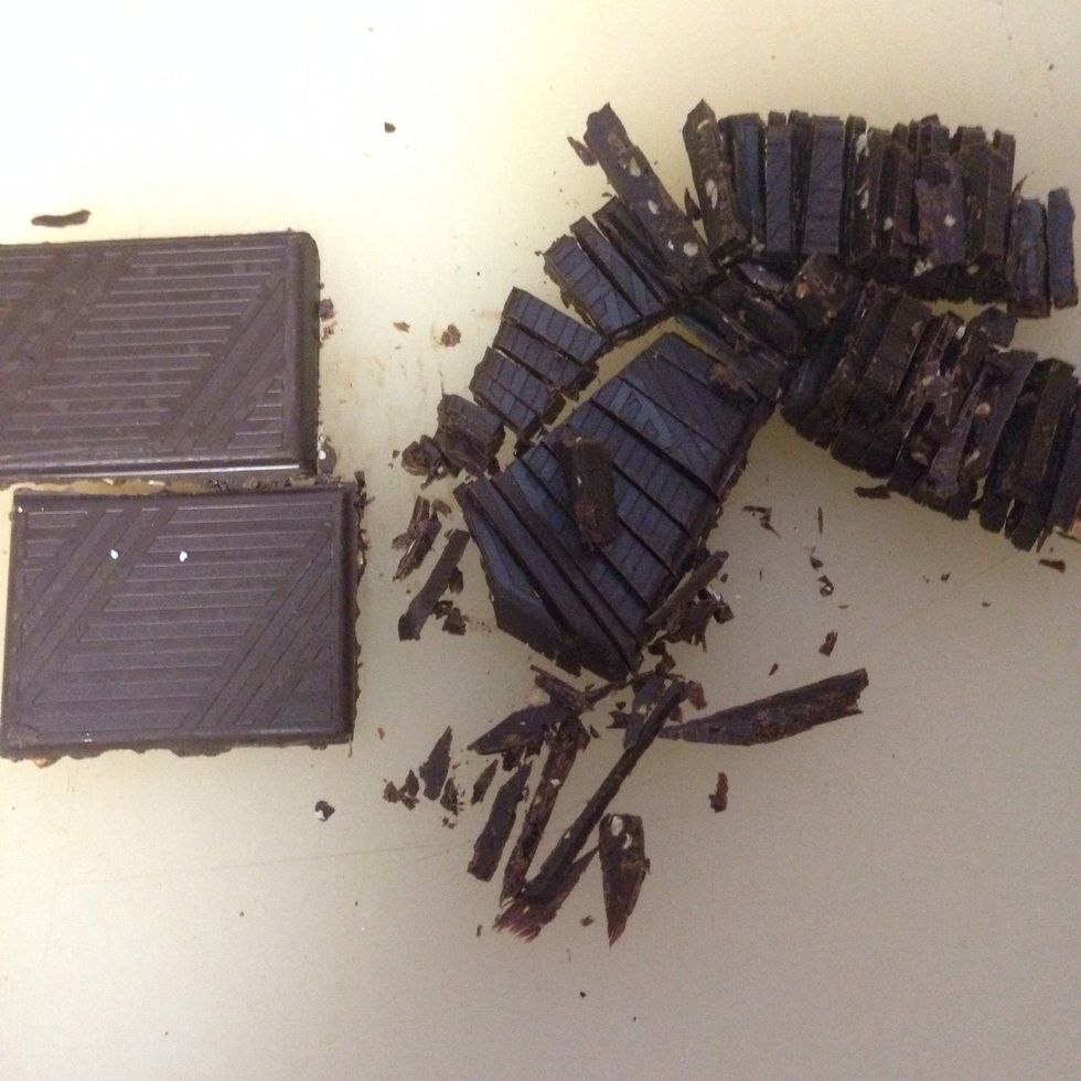 Dark chocolate is full of antioxidants , so why not use it in this healthy cookie.