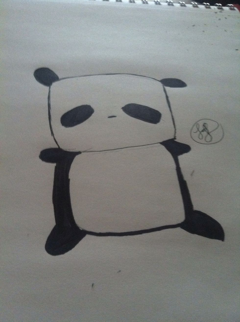 Darken it all out with the sharpie