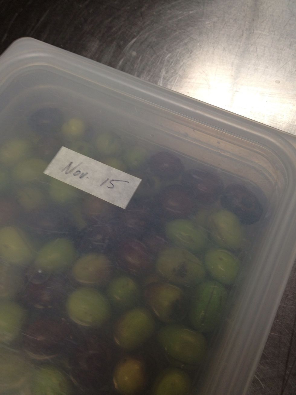 Date and wait one week in the brine