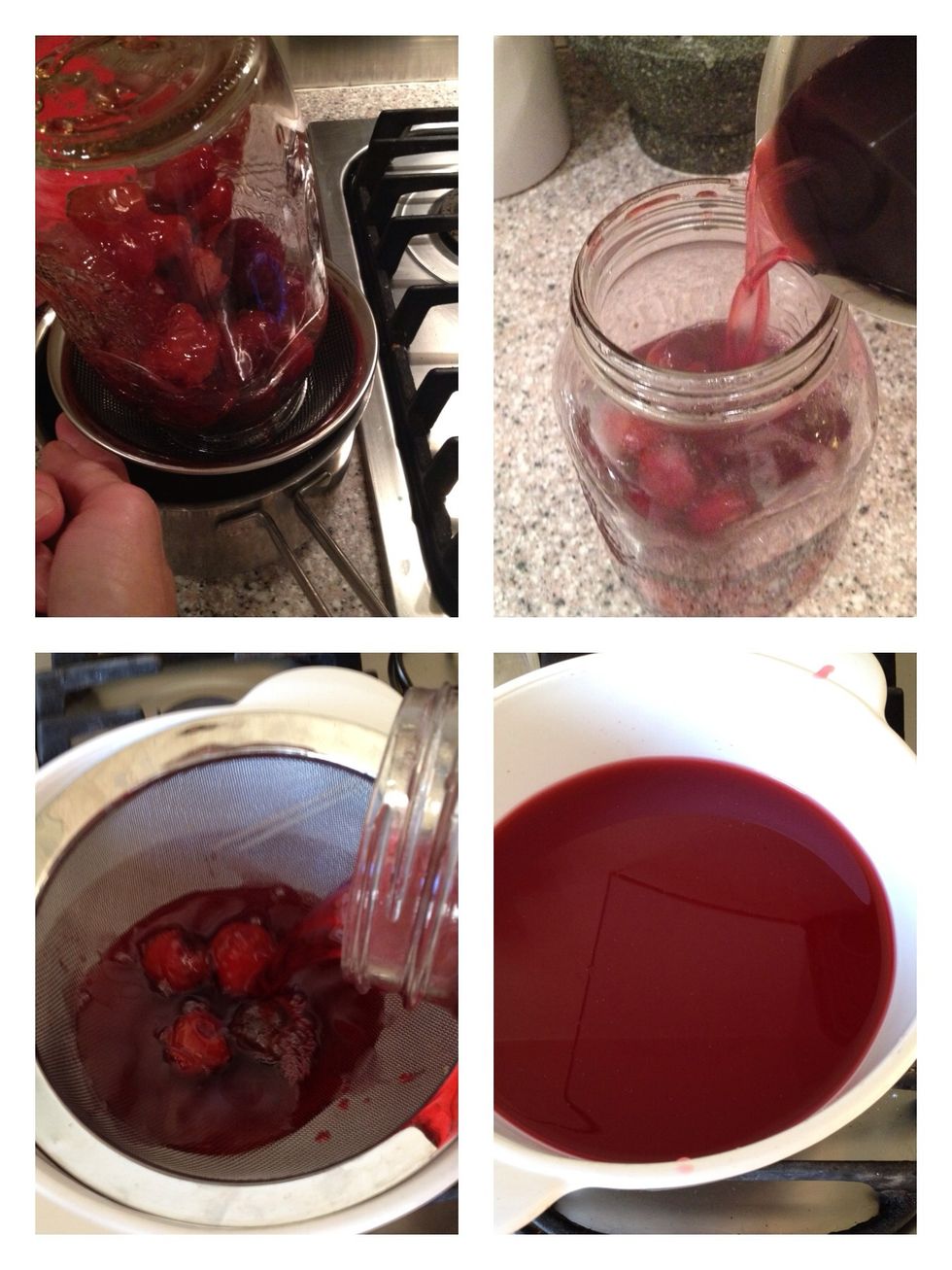 Day 2 : drain the pickle and bring it to the boil. Pour the boiling pickle over the plums, lid on, store at room temperature until day 3. Day 3 repeat process.