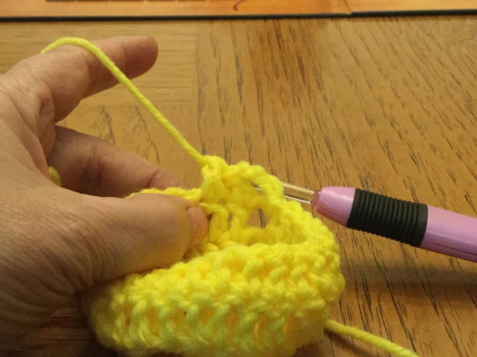 DC in each of next 2 DC and then repeat step 13 to create another decreasing DC. Repeat 2 DC and 1 decreasing DC until end.