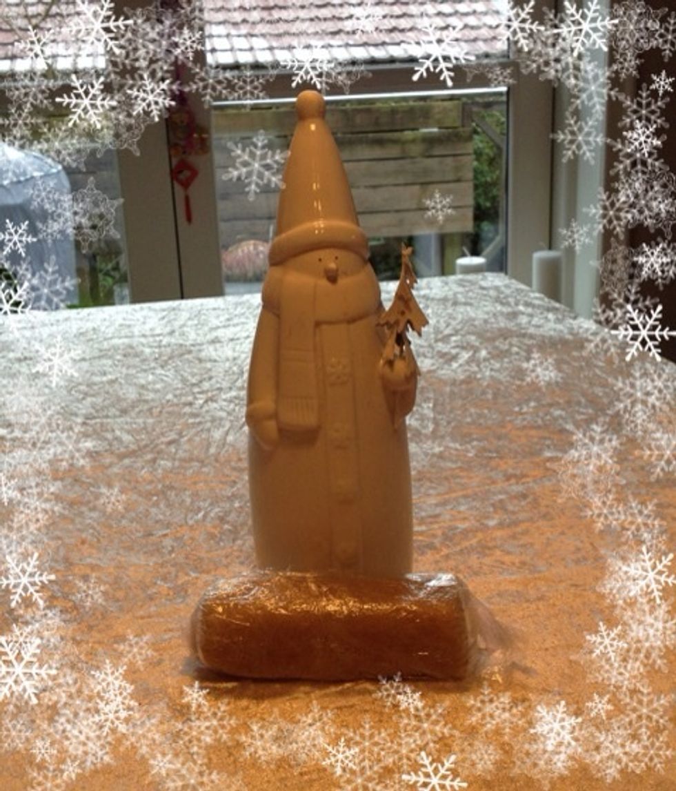 December 18th: Home made marzipan and a porcelain Santa