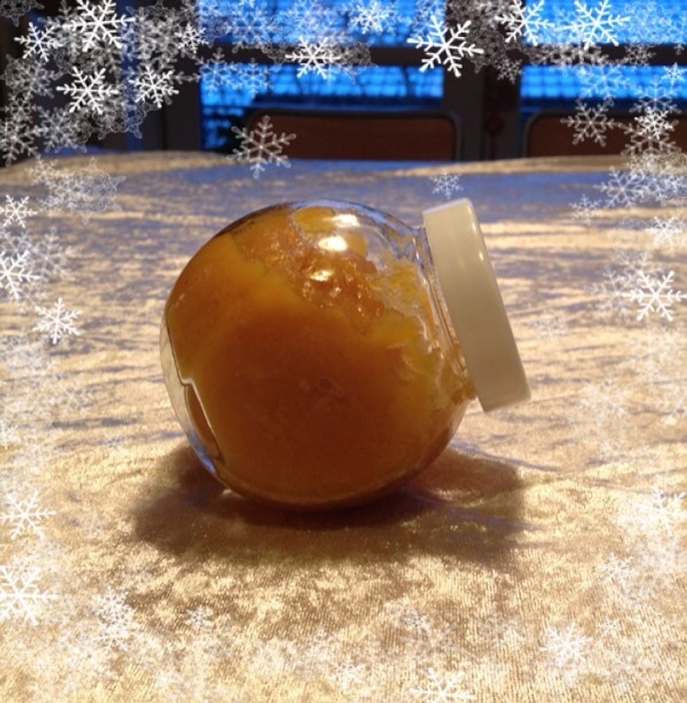 December 5th: Home made apricot jam with Cointreau (orange flavoured liqueur) Recipe: Karen's Snapguide 'Make dried apricot jam in 15 minutes'