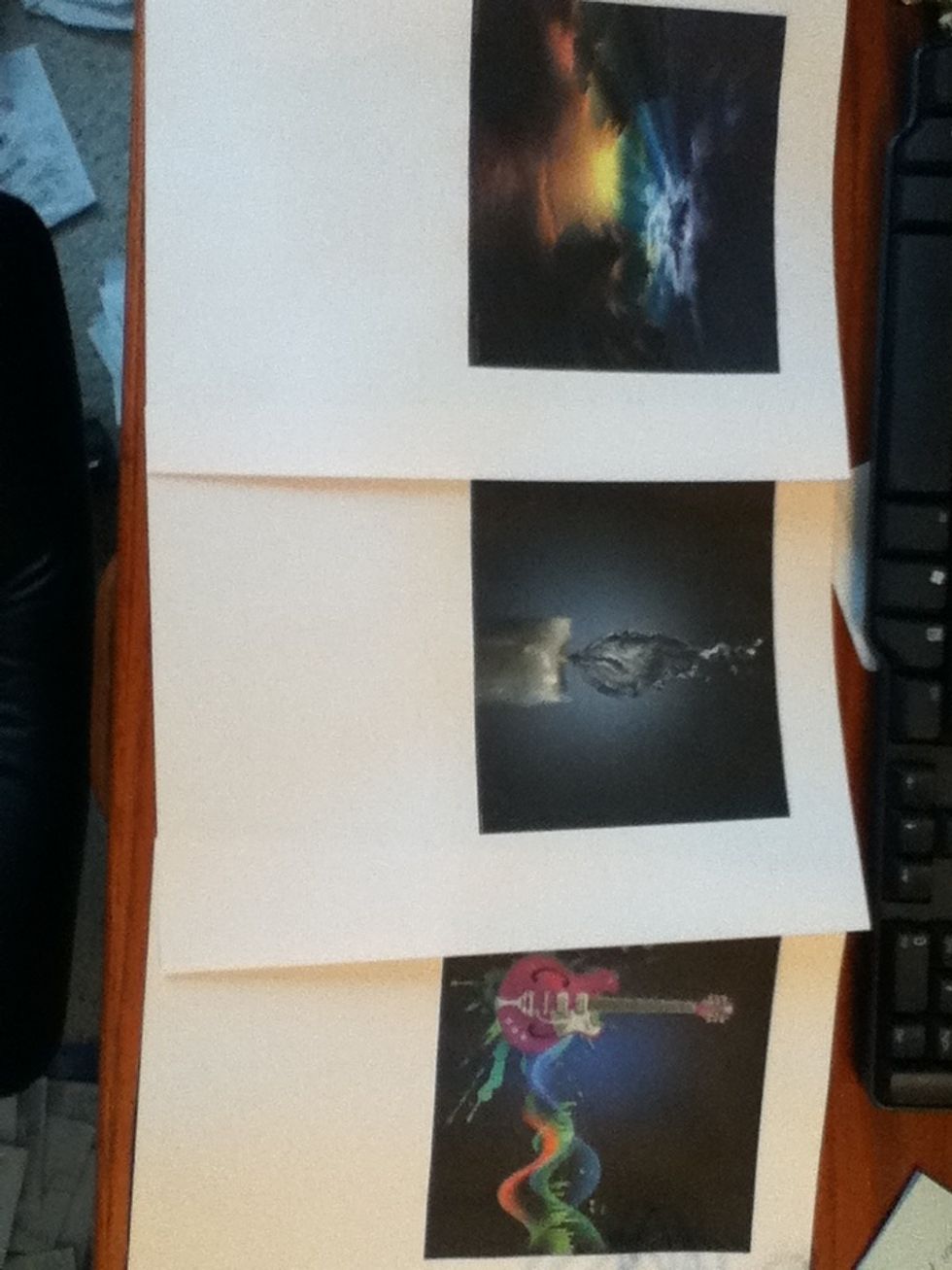 Decide how many coasters you want and about how big. Then find the pictures and print them out.