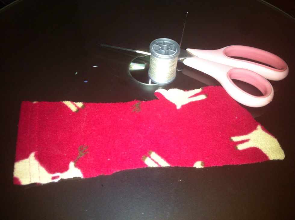 Decide what it is you'd like to make, then gather enough material to make it. I only need a small scrap for my design, but you may need a lot of material and possibly various colors.