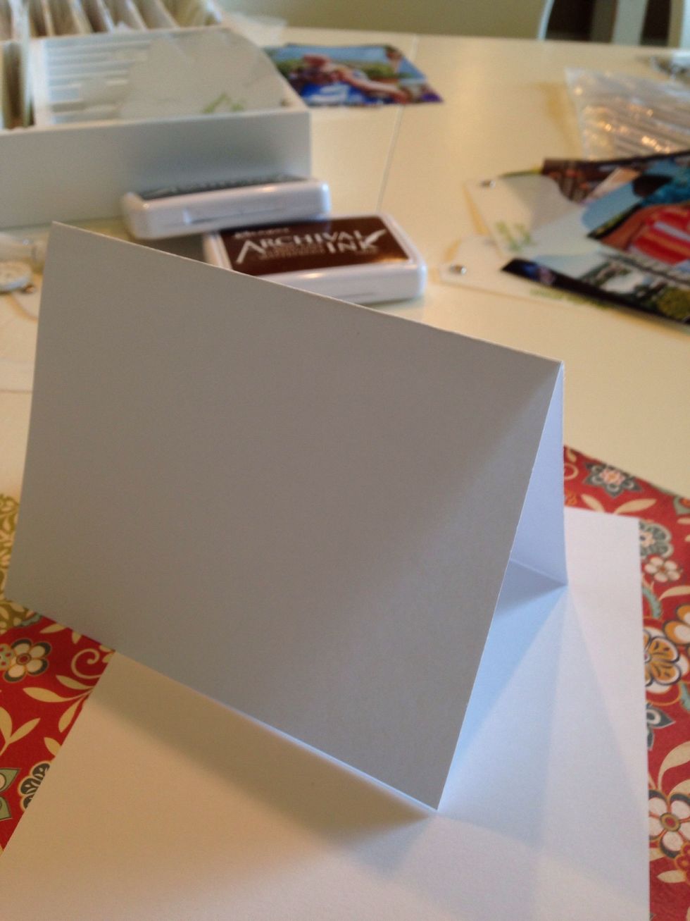 Decide which direction you want your card to face.