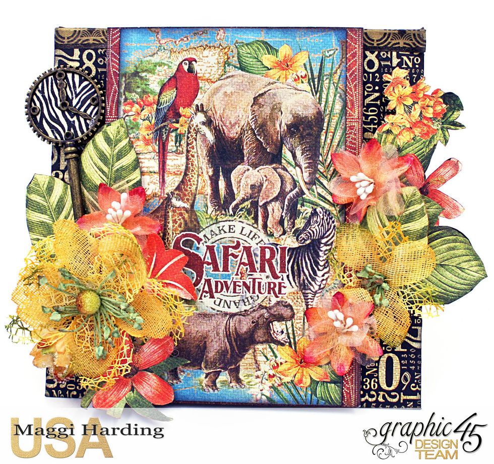 Decorate a Graphic 45 Staples square policy envelope to hold you mini!