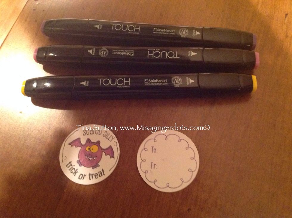 Decorate and color as desired. I love our new markers!