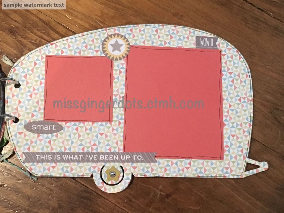 Decorate as shown. Mat size is 2 1/2" x 2 1/2" and 4 x 4 1/2".