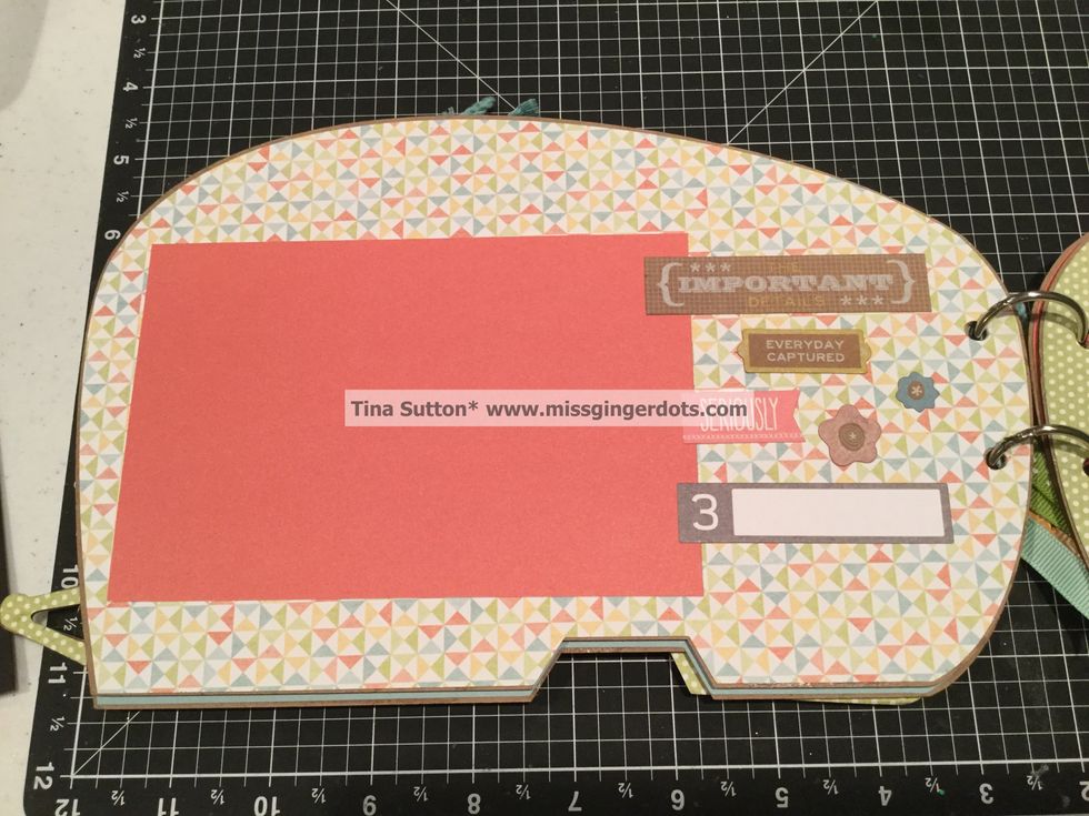 Decorate as shown. Mat size is 4x 6".