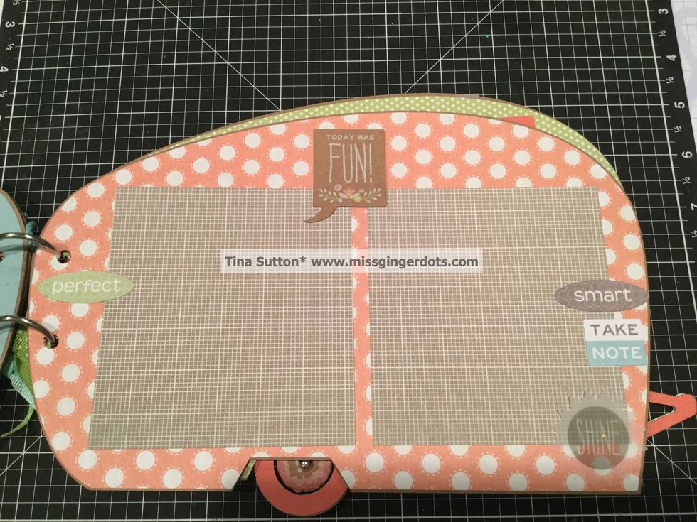 Decorate as shown The mat sizes are 4 x 4".
