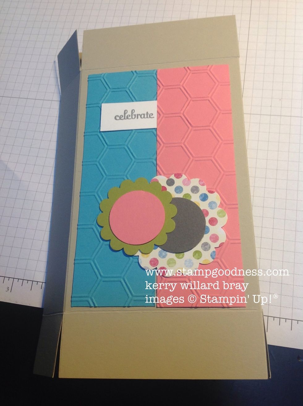 Decorate box as you would like before sealing either the bottom or top.