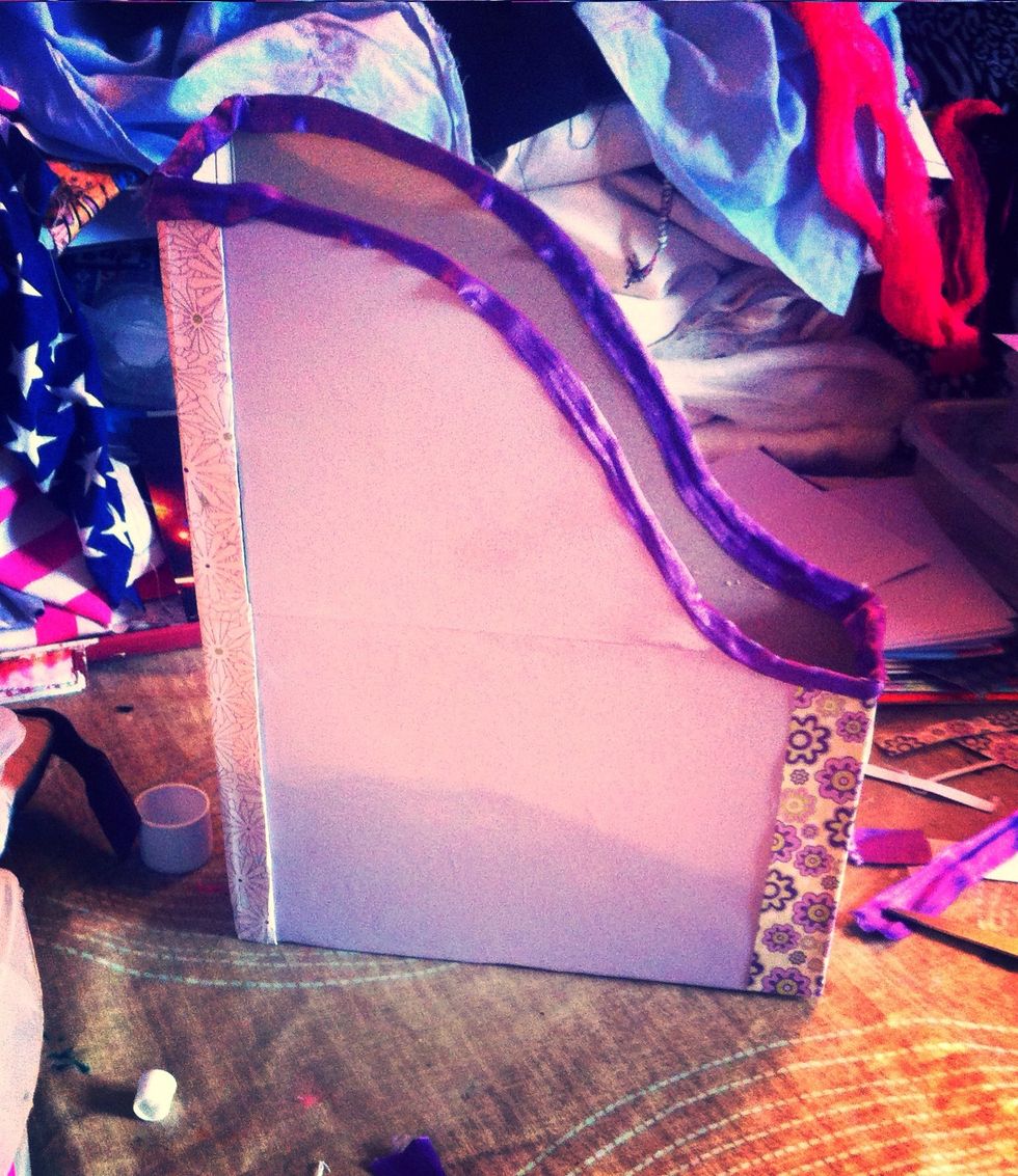 Decorate however you want, experiment with different shapes and textures of the paper