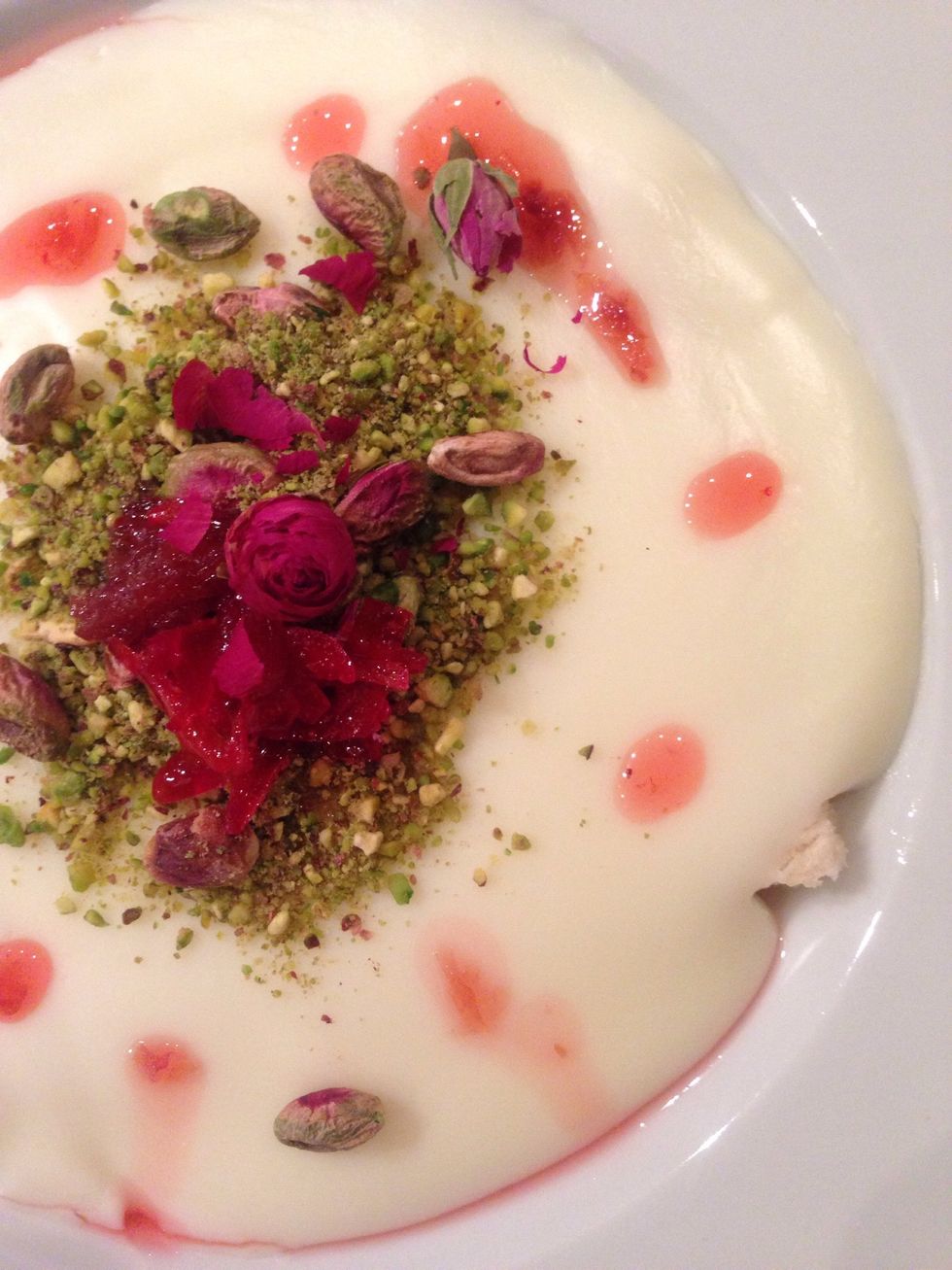 Decorate...  There too any jam, honey, syrup, nut.