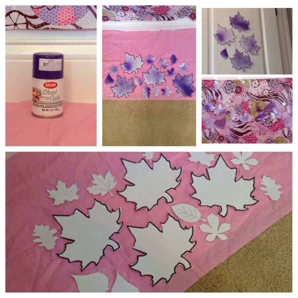 Decorate with leaves! I'm not going to explain this very much, because I do have a guide on making ombr\u00e9 and splatter effect leaves. Check it out for the instructions.