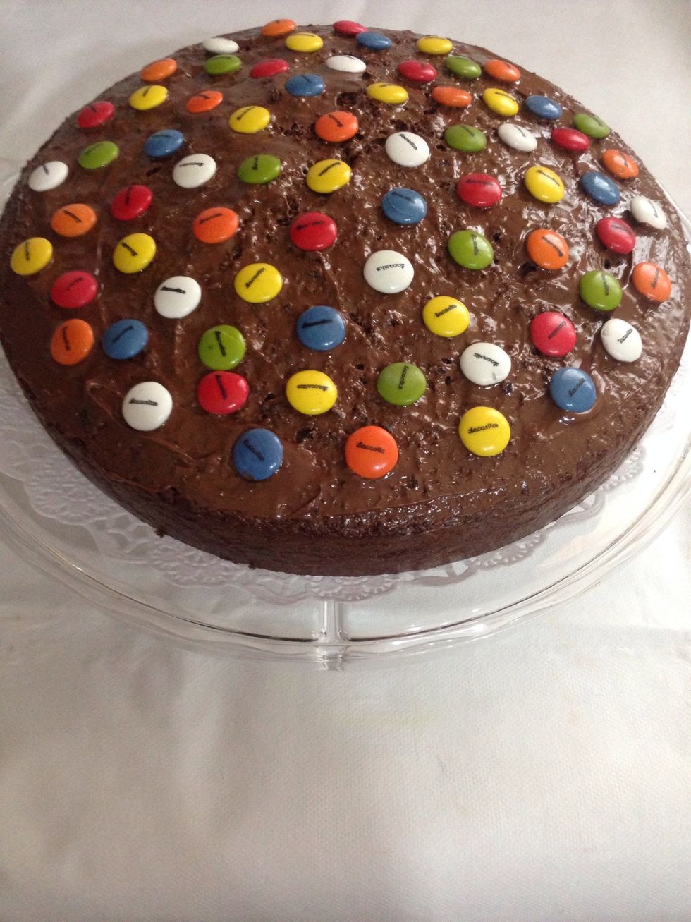 Decorate with Smarties and enjoy!!! ( Decorar con Lacasitos y a disfrutar!!!) Ummmmm!!! ;)